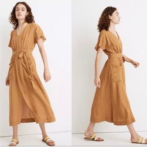 Madewell Tan Midi Dress